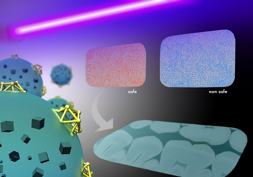 A rapid test under UV light reveals if dental imaging plates are contaminated with bacteria, thanks to polymers embedded with multi-functional nanoparticles.