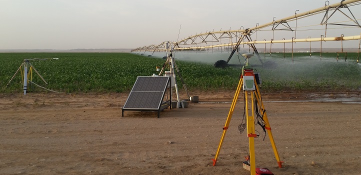 Farmers often uniformly irrigate their crops using pivots without paying specific attention to areas of the field that need more or less water. The team set up ground-based systems to collect evapotranspiration and local weather data to compare with the data derived from CubeSats.