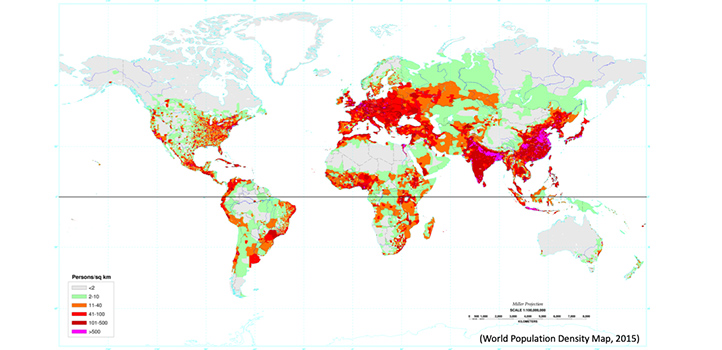 Over 50 percent of the world's population resides within 60 kilometers of the coast.