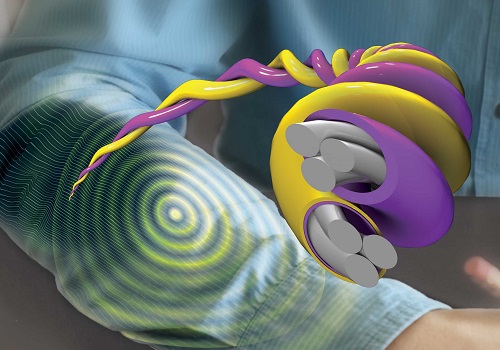 The twisted smart threads developed by KAUST researchers can be woven into pressure-sensitive electronic skin fabrics for use in novel clothing, robots or medical prosthetics.