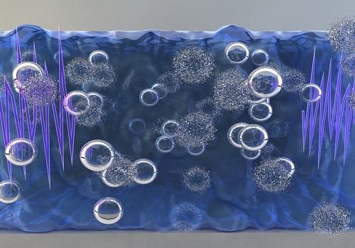 Illustration of the growth process using bubbles. (a) bubbles are created by brief ultrasonic pulses.