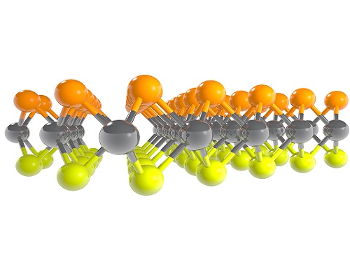 The uniquely asymmetric Janus monolayer has selenium atoms and sulfur atoms on different sides of the central plane of molybdenum atoms