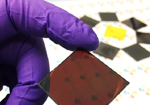 Photovoltaic wafers developed for use in solar cells. The new perovskite thin films have improved structure and efficiency