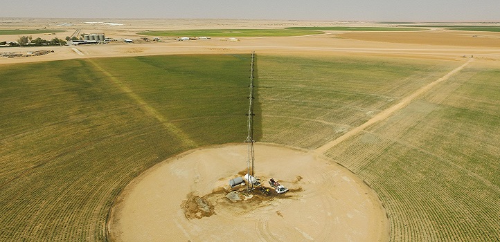 Farmers commonly apply a large amount of water to irrigate their crops, and they do this uniformly over the entire field regardless of individual plants’ health. The image above shows a typical irrigation boom that heavily waters a 50-hectare field.